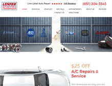 Tablet Screenshot of lenferauto.com